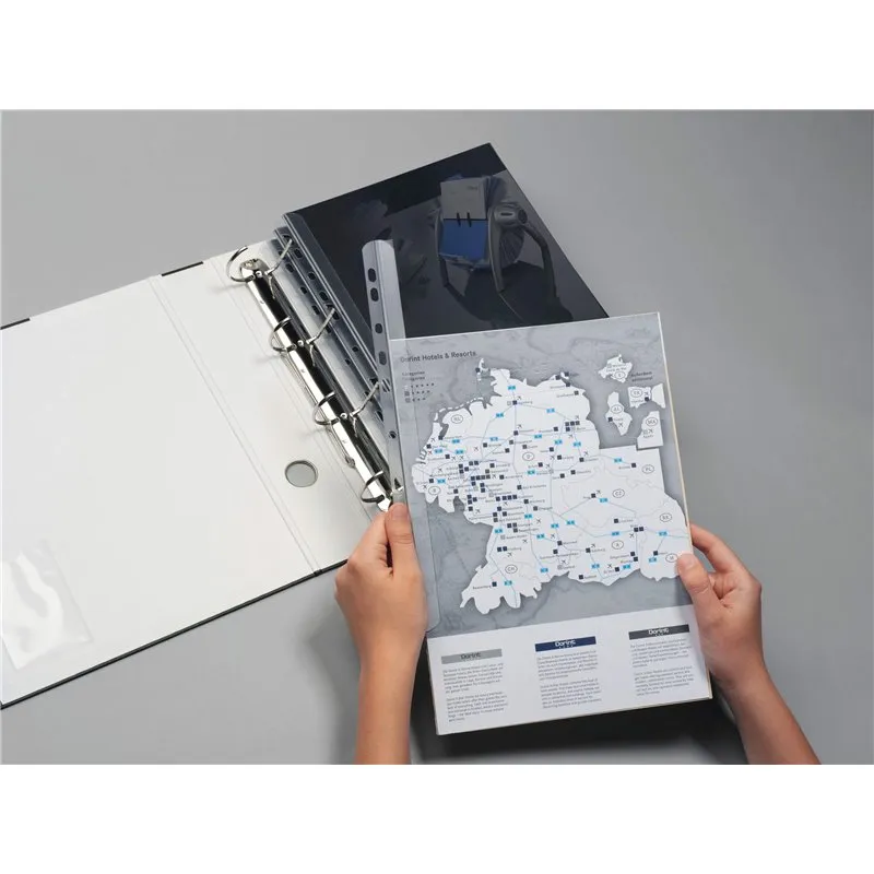50 Baguettes à relier A4 pour environ 60 pages - transparent
