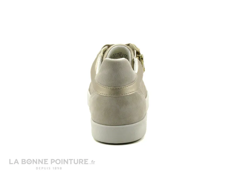 Achat chaussures Geox Femme Basket, vente Geox BLOOMIEE D366HE Lt gold - Lt sand - Basket Or Femme avec zip