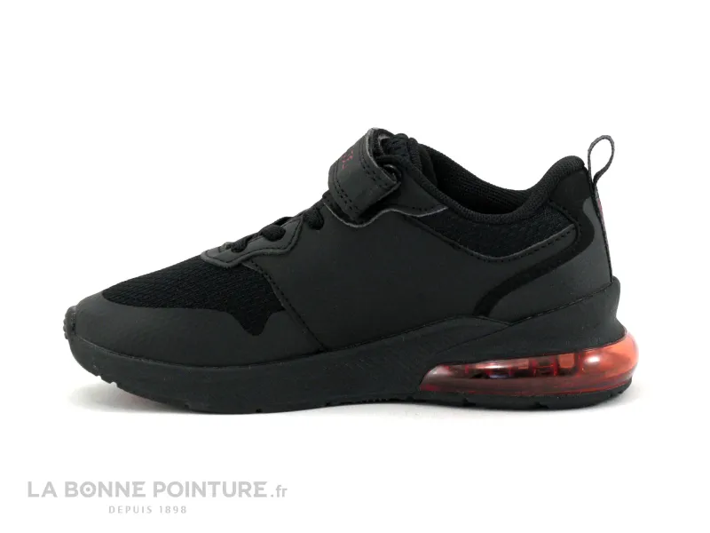 Achat chaussures Kappa Enfant Basket, vente Kappa Logo SPLINTER Ev Kid - Noir Rouge - Basket enfant elastique et velcro