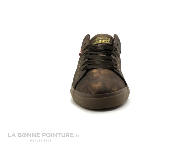 Achat chaussures Levi's Femme Basket, vente Levis WOODS Metallic Dark Brown - Basket ville Femme