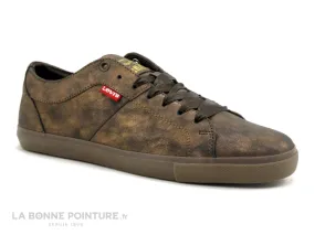Achat chaussures Levi's Femme Basket, vente Levis WOODS Metallic Dark Brown - Basket ville Femme