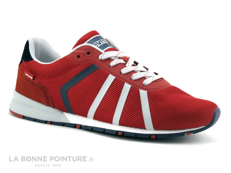 Achat chaussures Levi's Homme Basket, vente Levis ALMAYER Lite - Regular red - 227799 - Basket rouge Homme