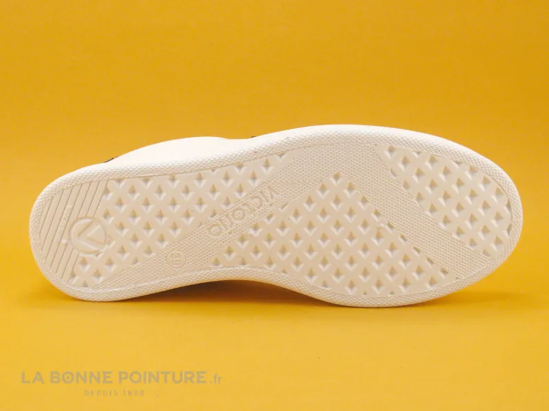 Achat chaussures Victoria Femme Basket, vente Victoria 125244 Blanc - Glitter - Lacet kaki - Basket basse Femme