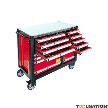Airpress 79609 Chariot à outils rempli 447 pièces 16 tiroirs