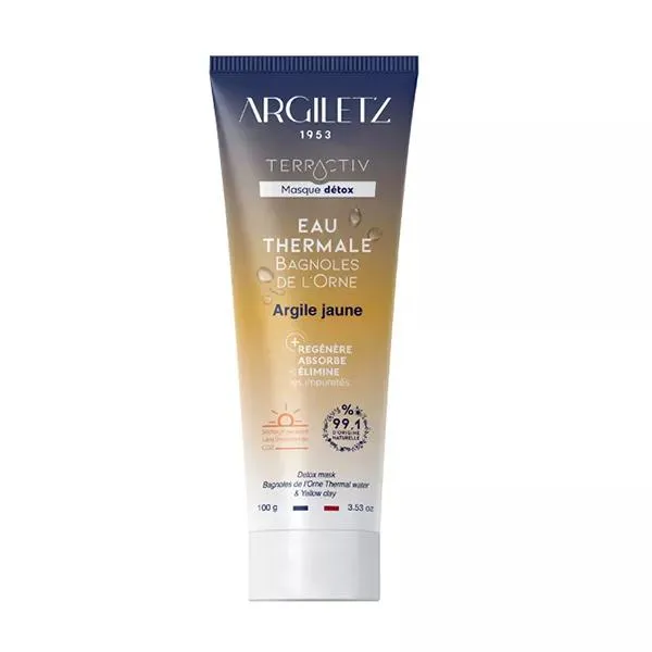 Argiletz Terractiv Masque Détox Argile Jaune 100g