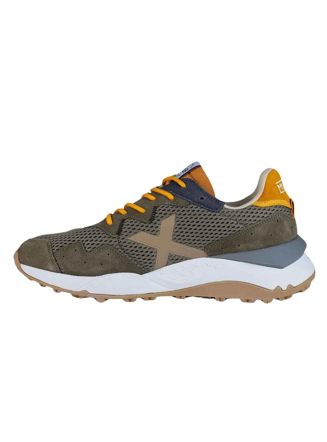 Baskets Munich Shibuya 13 Vert pour Homme