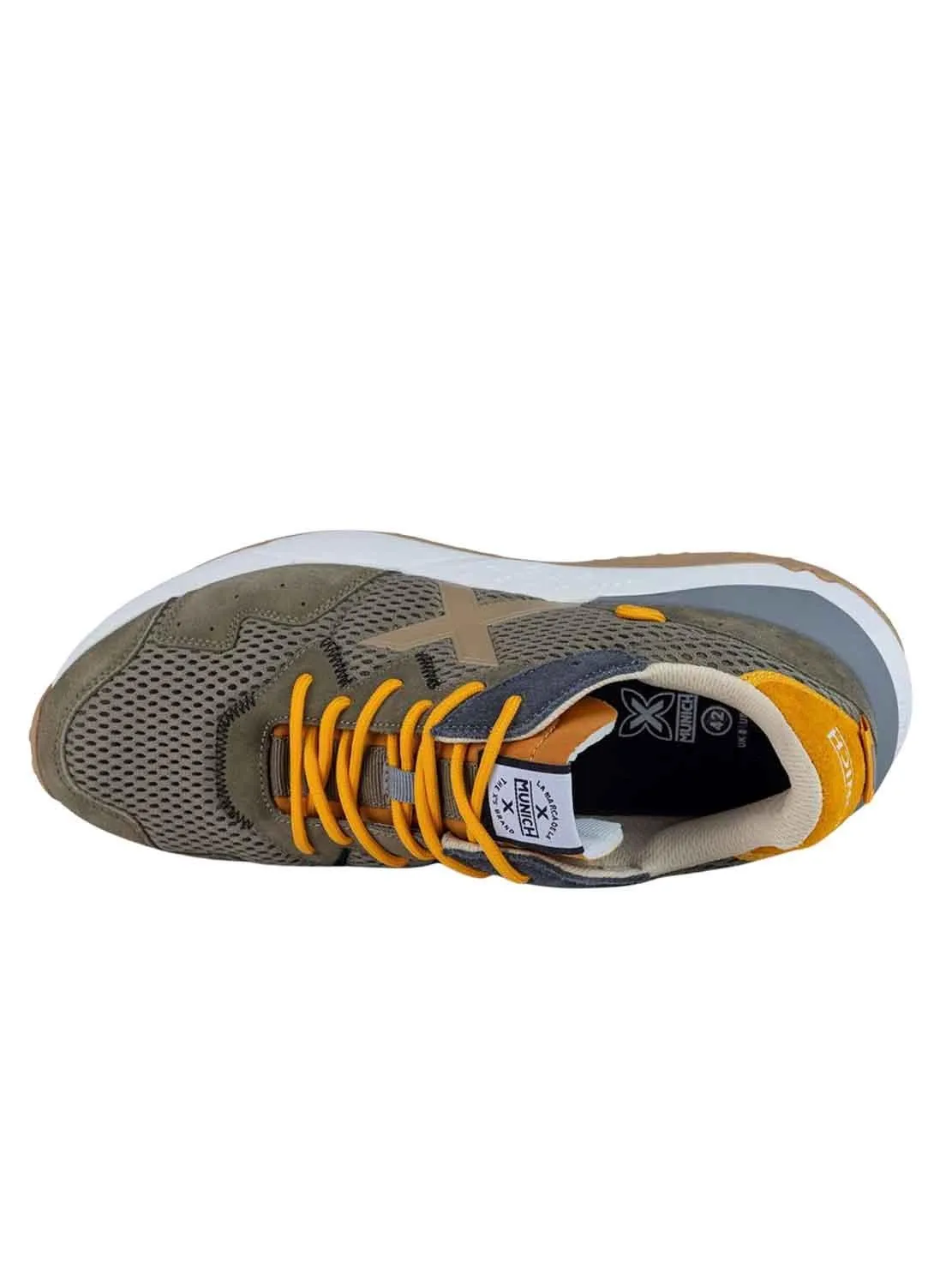 Baskets Munich Shibuya 13 Vert pour Homme