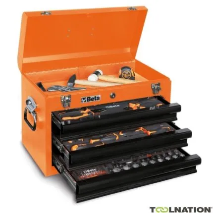 Beta 022006201 2200E/21 Boîte à outils avec 3 tiroirs remplis 159 pcs