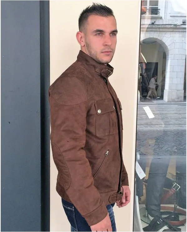 Blouson en Cuir AGNEAU NUBUCK homme COUGAR