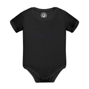 Body Bébé Manche Courte Noir Mont Saint Michel Minimalist Normandie Village Tourisme