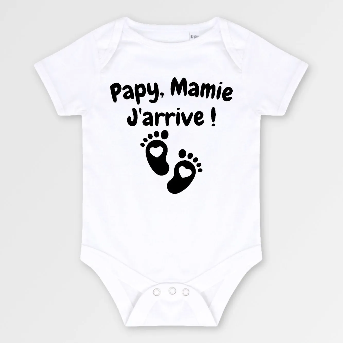 Body Bébé Papy mamie j'arrive