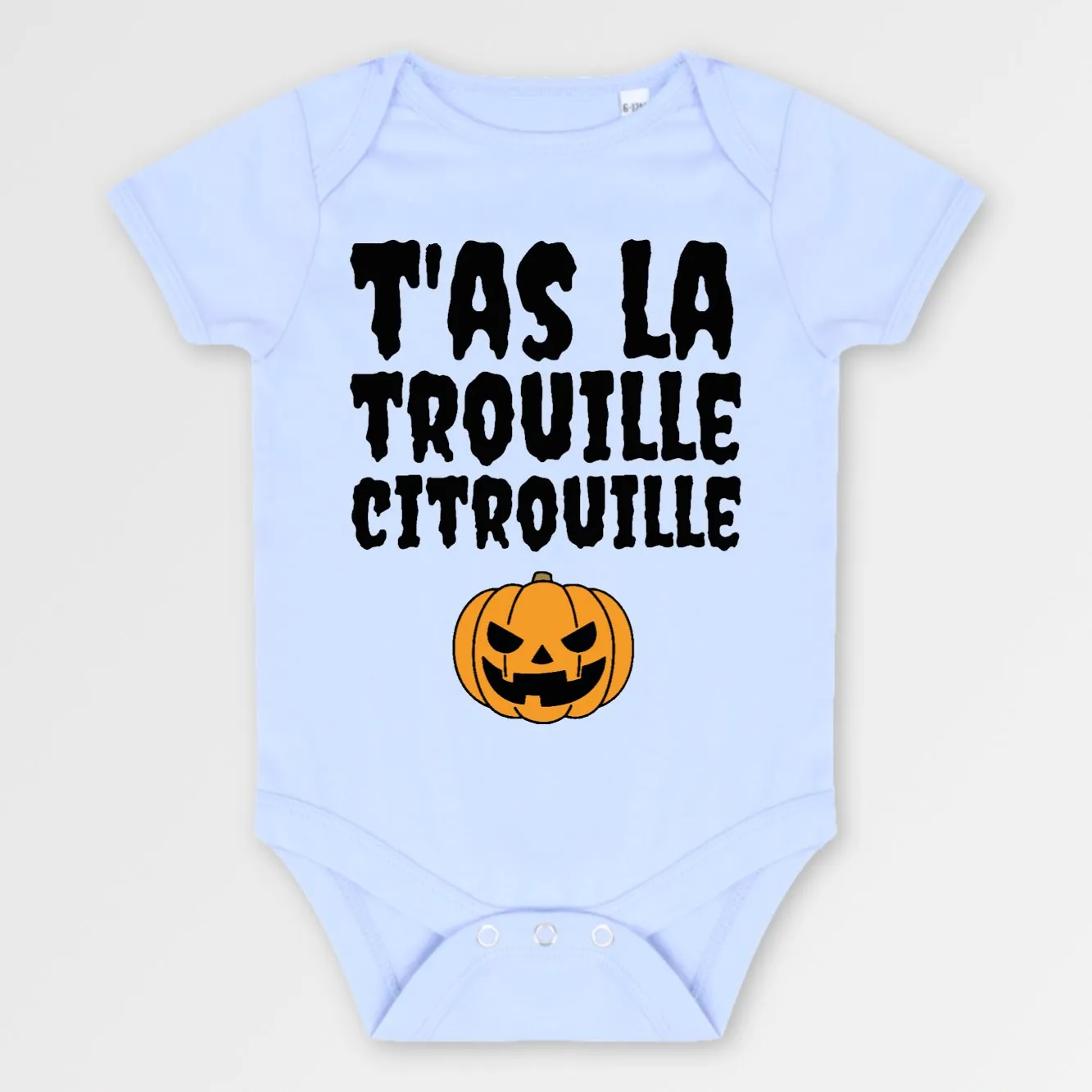 Body Bébé T'as la trouille citrouille