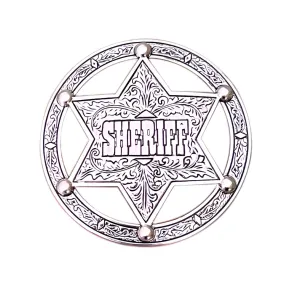 Boucle de ceinture Américaine, Sheriff, modèle Kingsley