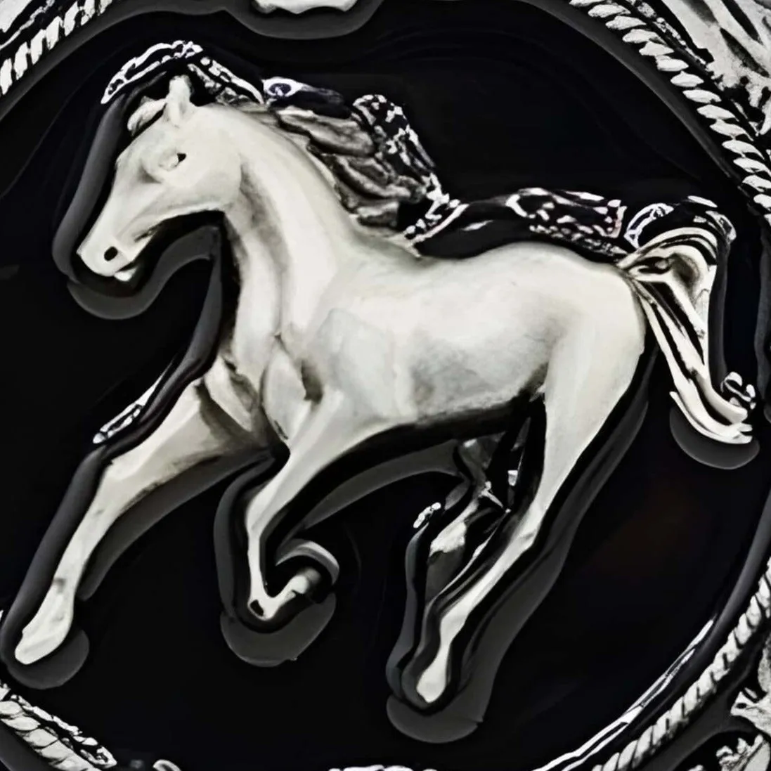 Boucle de ceinture Animal, cheval, modèle Olin