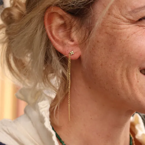 Boucles d'oreilles Cédrat dorée