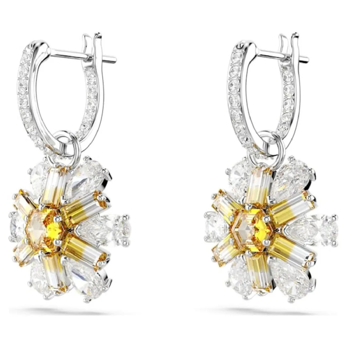 Boucles oreilles Swarovski Idyllia E  - 5683243 jaune,argent | 3 Suisses