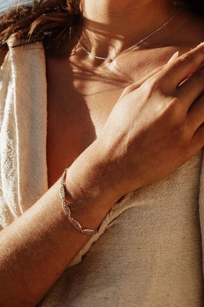 Bracelet doré - Filigrane