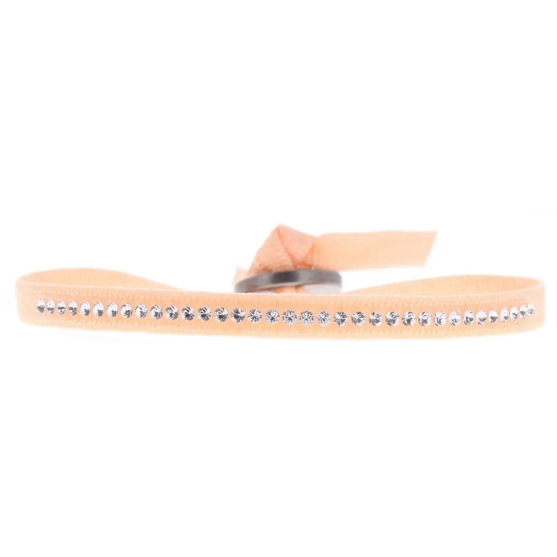 Bracelet Les Interchangeables A32921 - Bracelet Tissu Rose Cristaux Swarovski Les Interchangeables | 3 Suisses