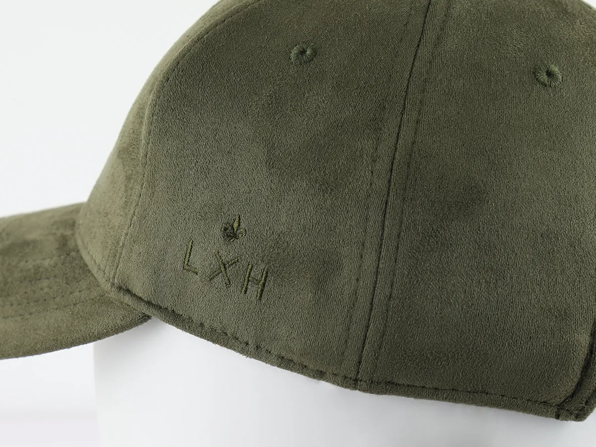 Casquette  ADN  Suédine Kaki