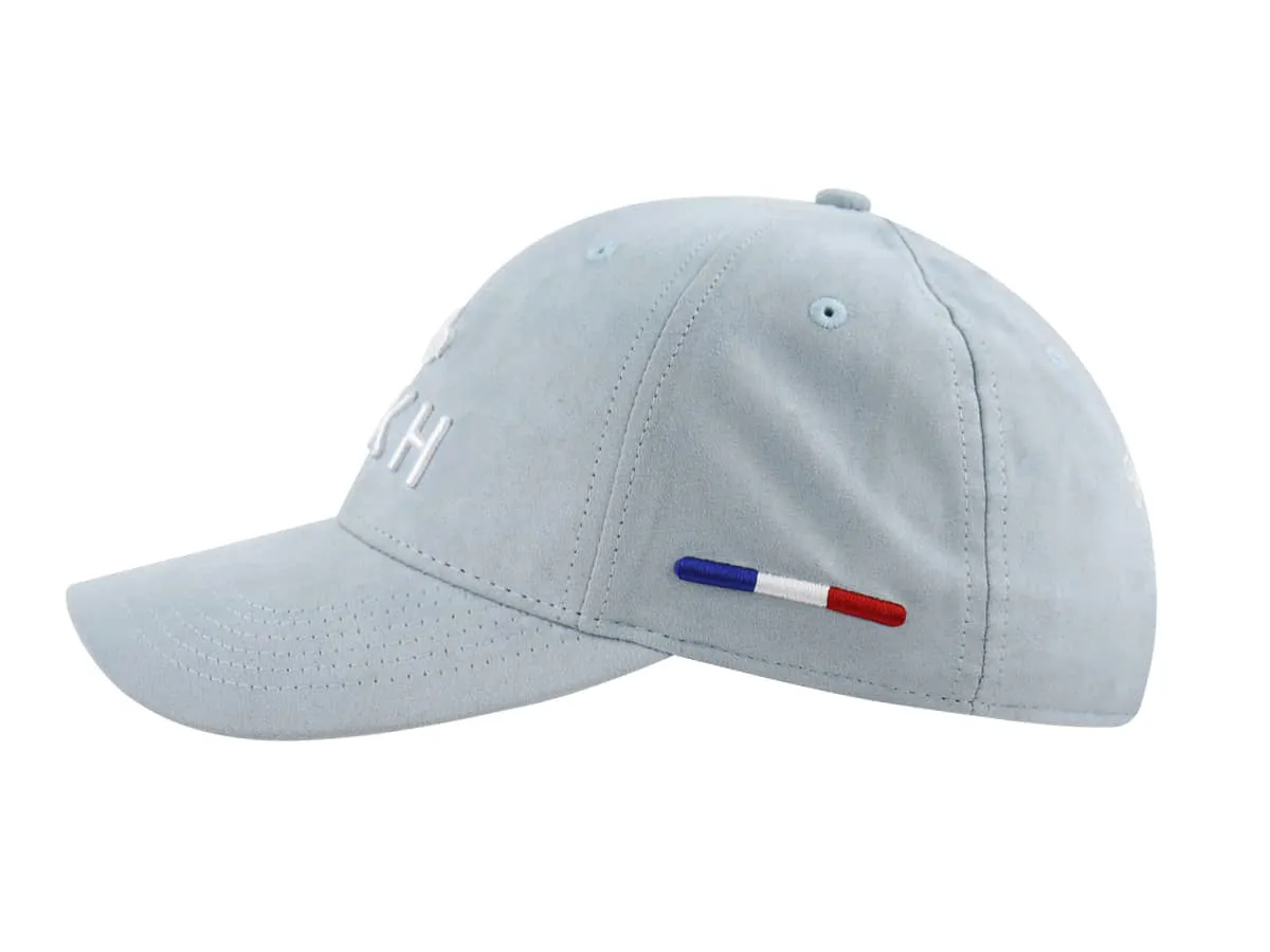 Casquette  Héritage  Suédine Bleu Gris