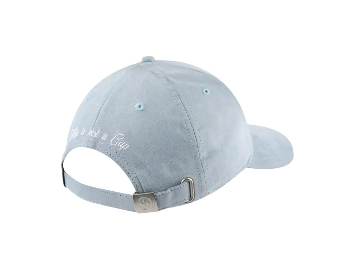 Casquette  Héritage  Suédine Bleu Gris