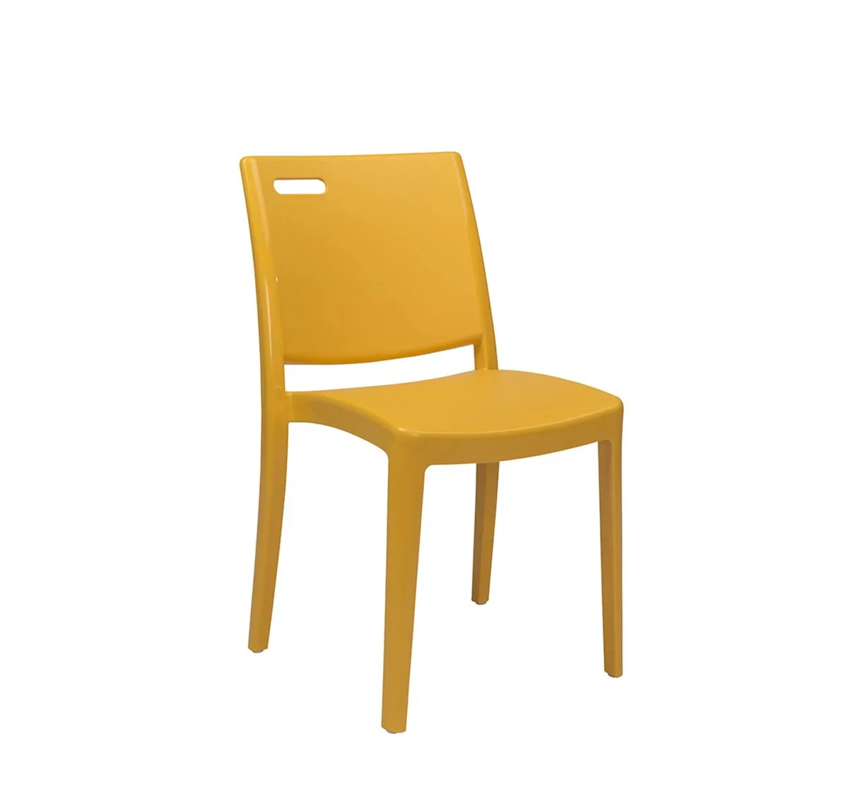 Chaise CLIP Polypropylène 48x50xh81cm Jaune indien - Grosfillex