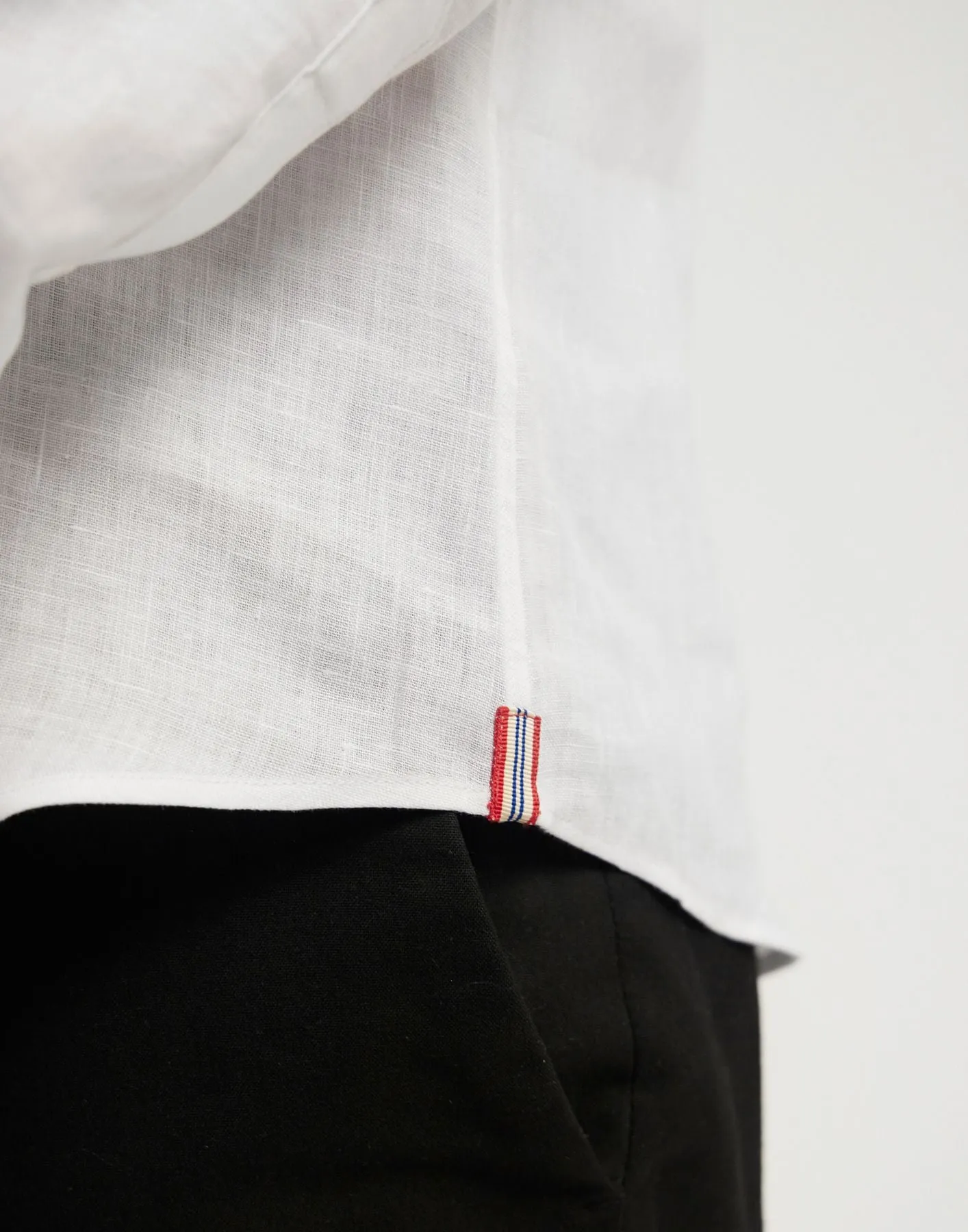 Chemise pour homme Olivier blanche en lin