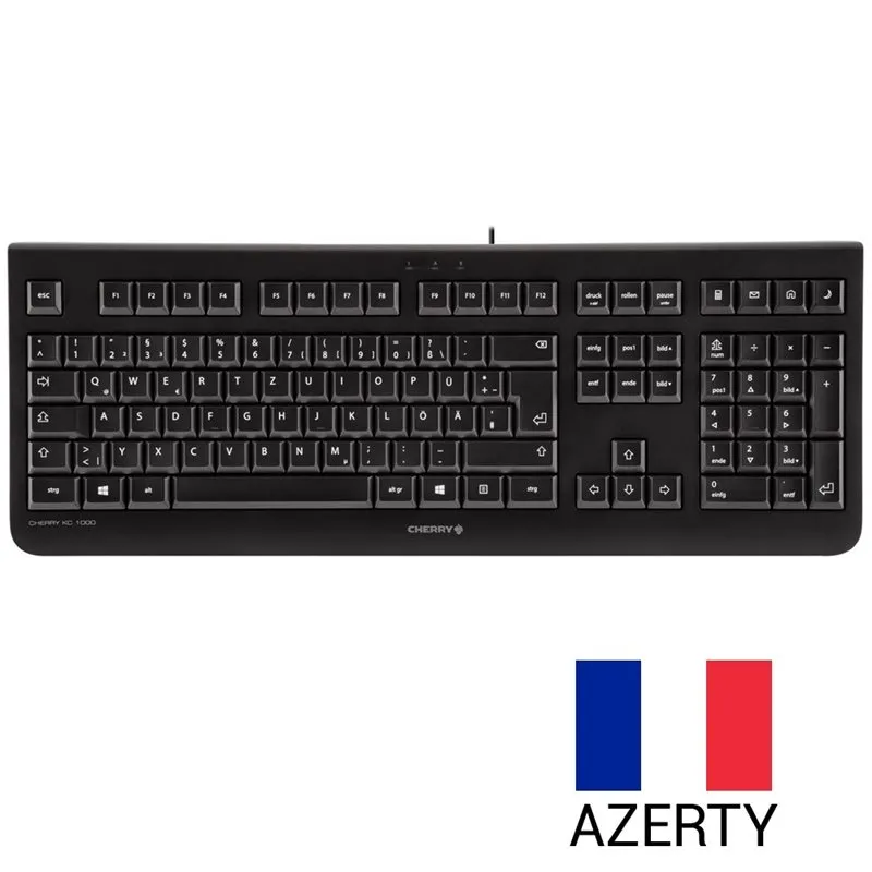 Clavier AZERTY KC-1000, avec câble