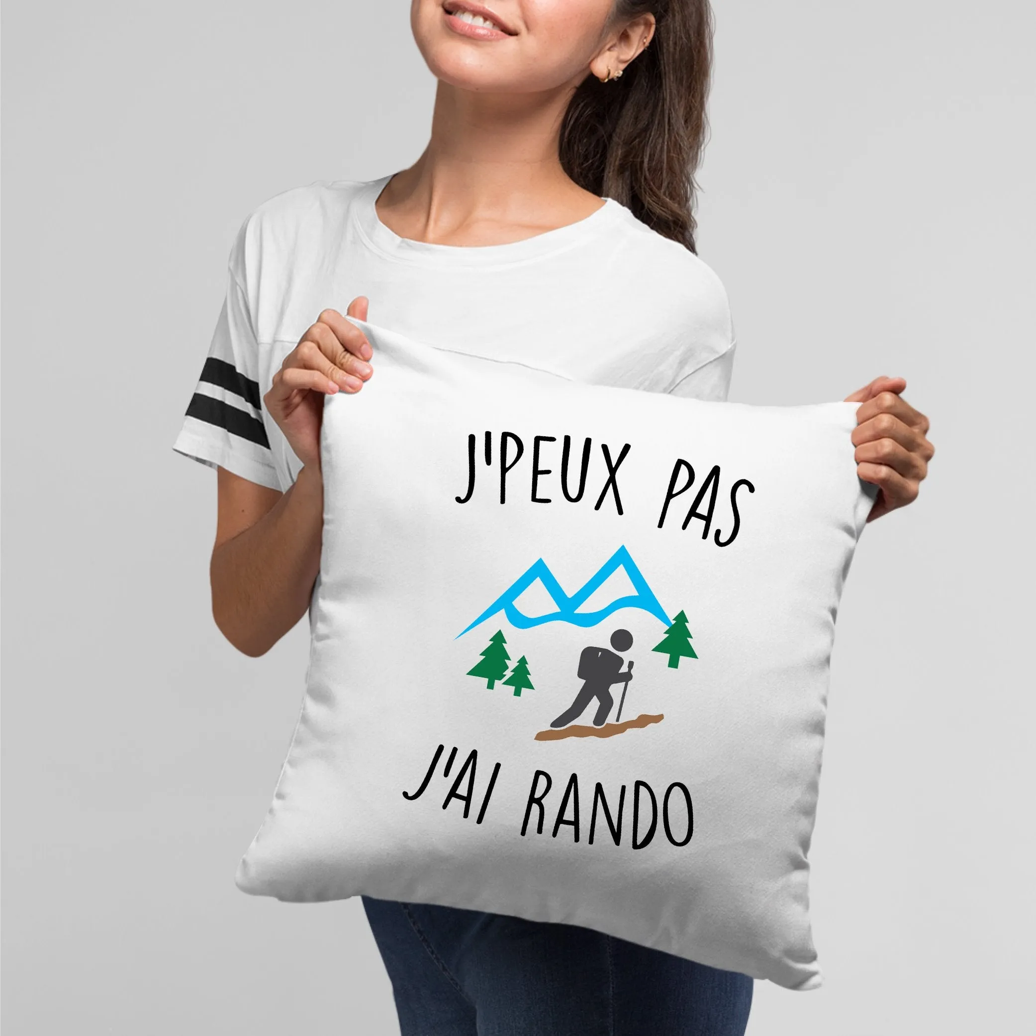 Coussin J'peux pas j'ai rando