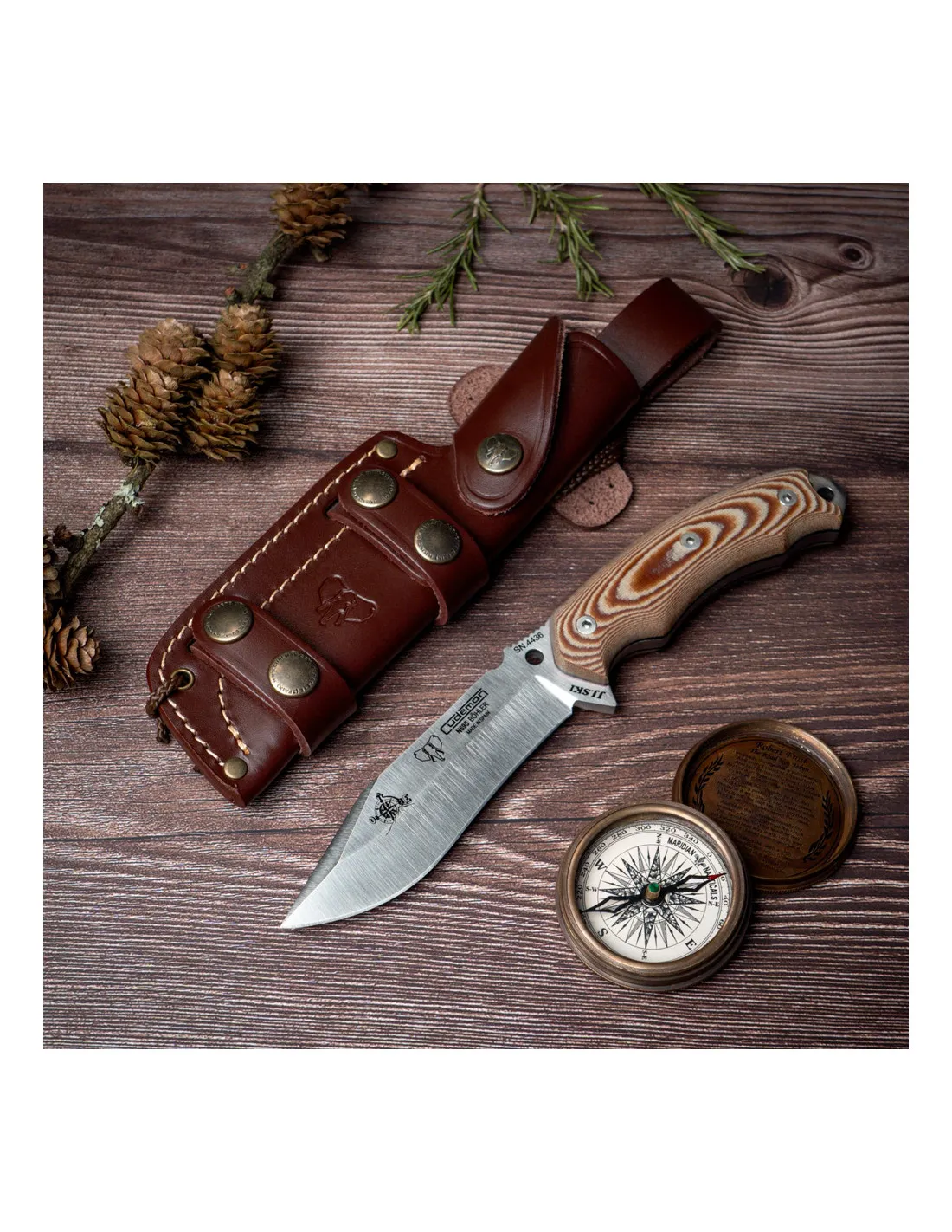 Couteau de survie bicolore Cudeman ⚔️ Boutique Épées