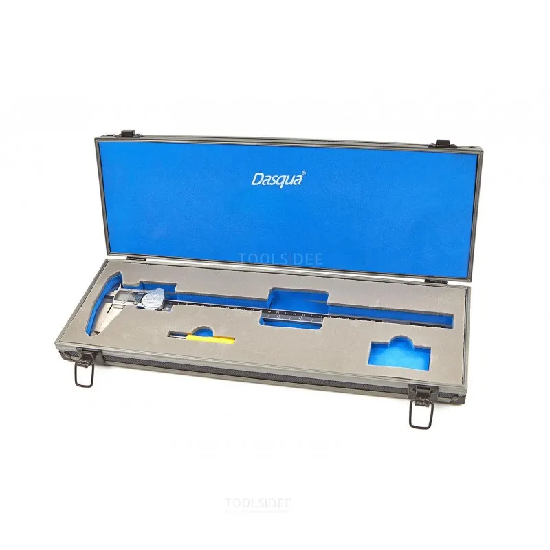 Dasqua Pieds à coulisse numériques IP54 de 300 mm avec boîtier en acier inoxydable