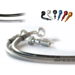 Durite d'embrayage d'aviation SPEEDBRAKES inox/raccord noir Ducati 750 F1
