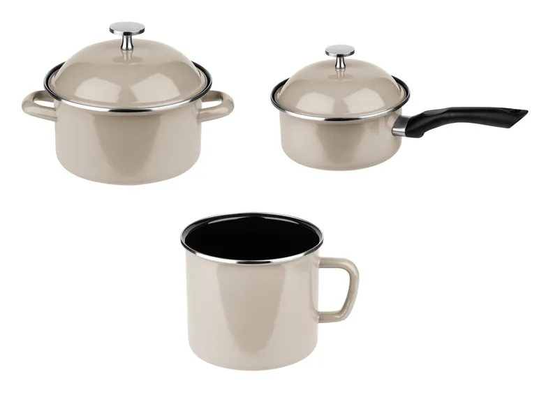 ERNESTO® Cocotte, casserole ou pot à lait émaillé