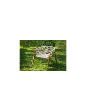 fauteuil 1/2 rond en macramé - rodrigues - jardiline