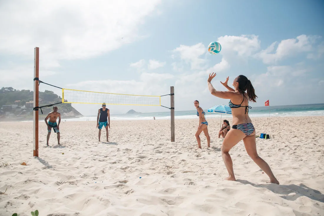 Filet de beach-volley BV100 jaune