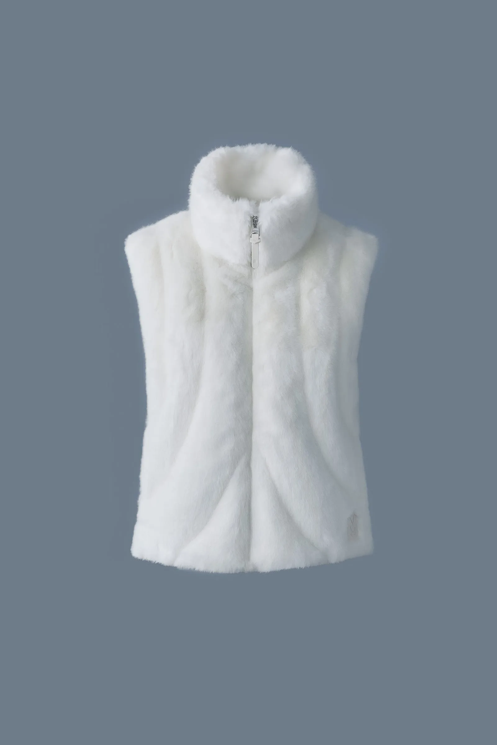 GINNY Veste sans manches en fourrure synthétique brossée
