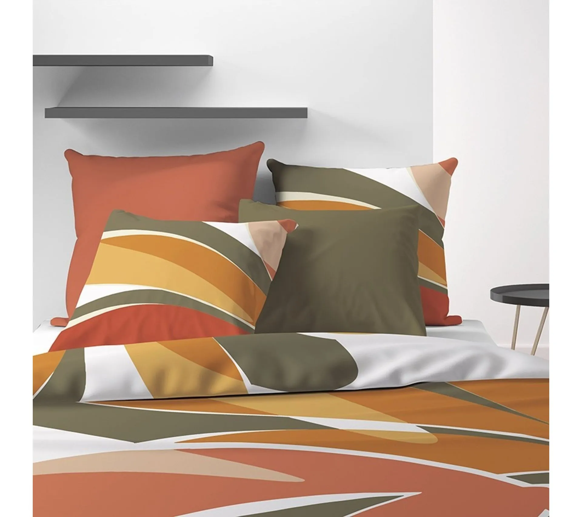 Housse De Couette 260x240 Kentia + 2 Taies 100% Coton