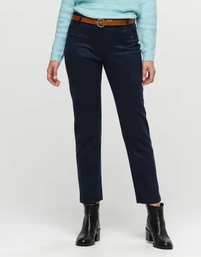 Jegging suédine bleu 