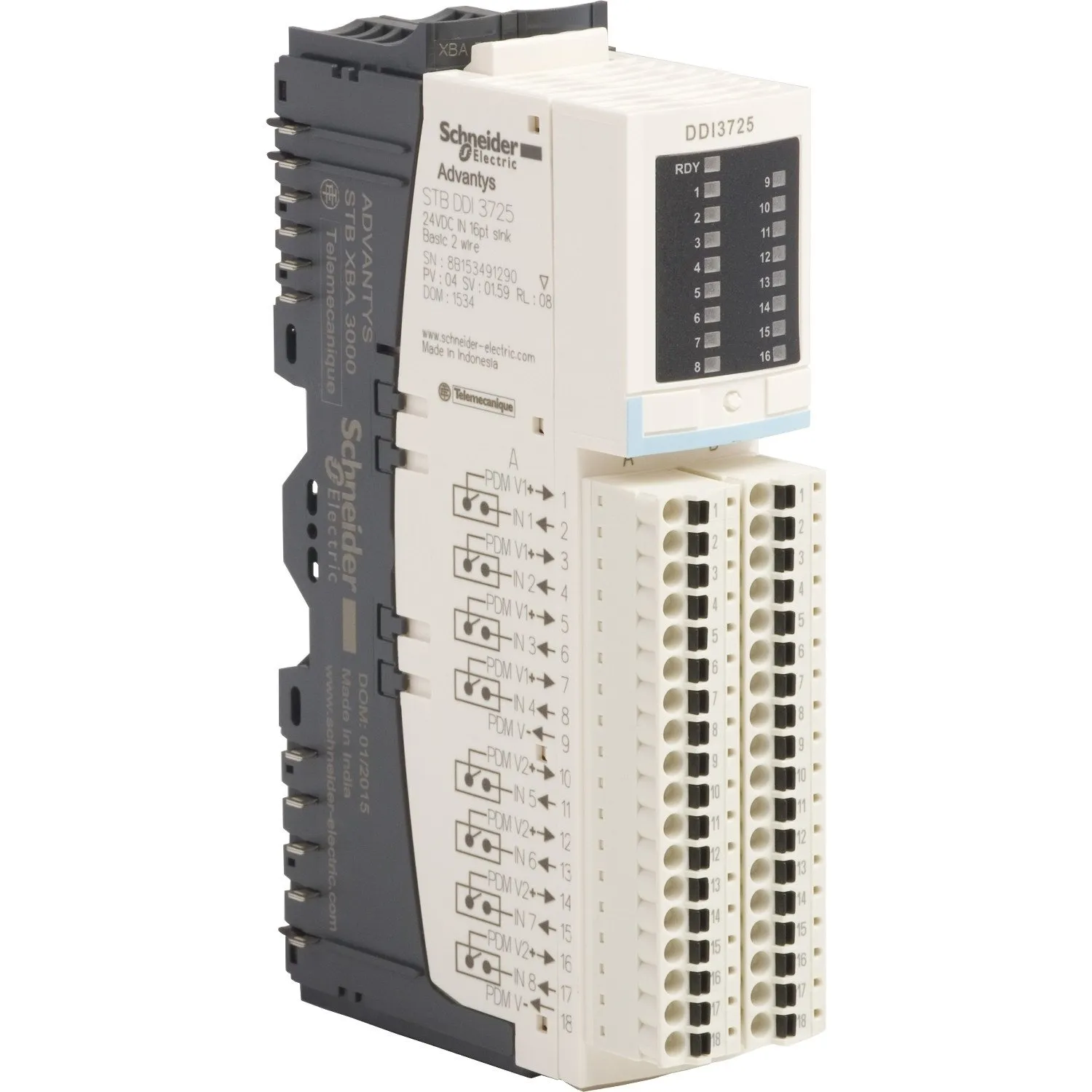 Kit d’entrées numériques de base STB - 24 V CC - 16 E  - STBDDI3725KC