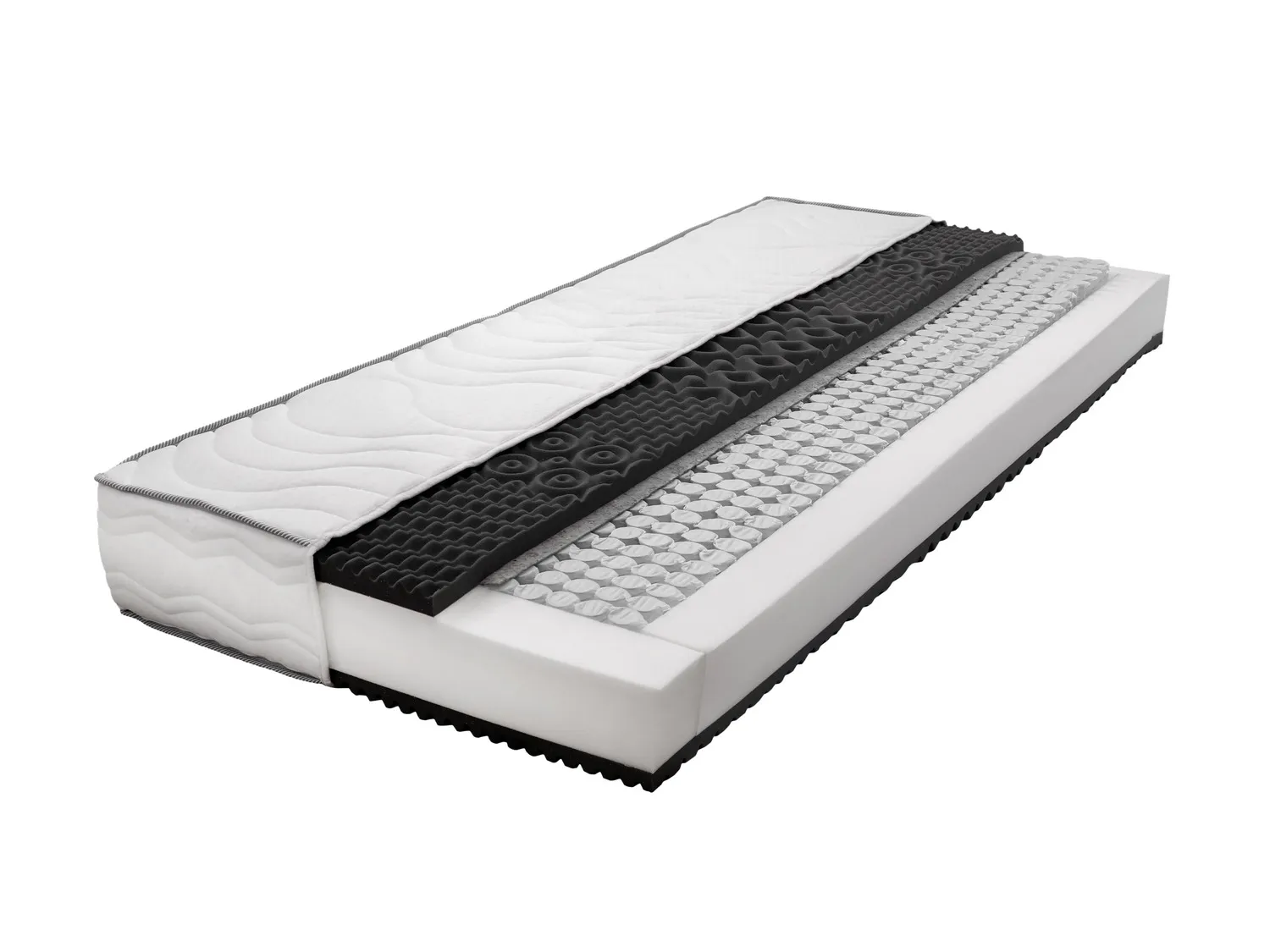 LIVARNO home Matelas à ressorts ensachés 1000-7 zones, H2, 140 x 190 cm