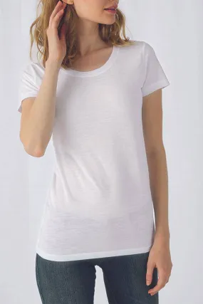 Lot de 3 T-Shirts B&C TW063 Sublimation à Col Rond Pour Femme