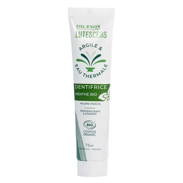 Lutescens - Dentifrice argile Menthe - Bio - 75ml