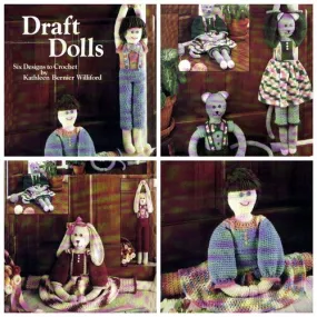 Magazine vintage,modèles grandes peluches crochet,protège là port rentrée .pattern, pdf anglais + symbole légende anglais fra