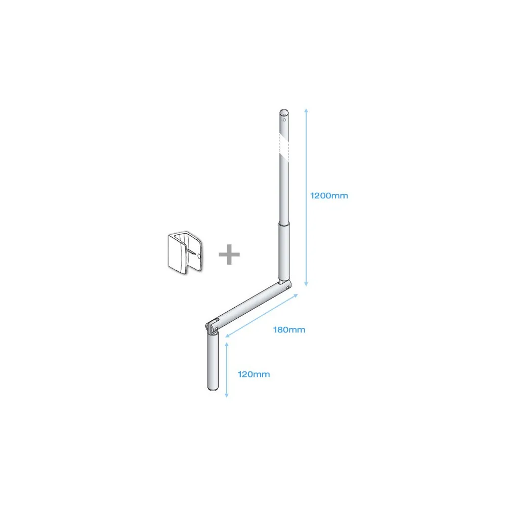 Manivelle Complète Blanc + CLIP T1,2M
