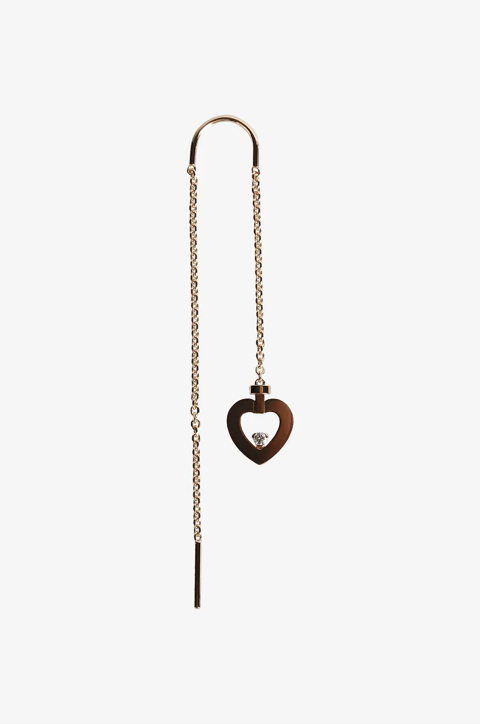 Mono-boucle d'oreilles en or rose et diamant Pretty Woman