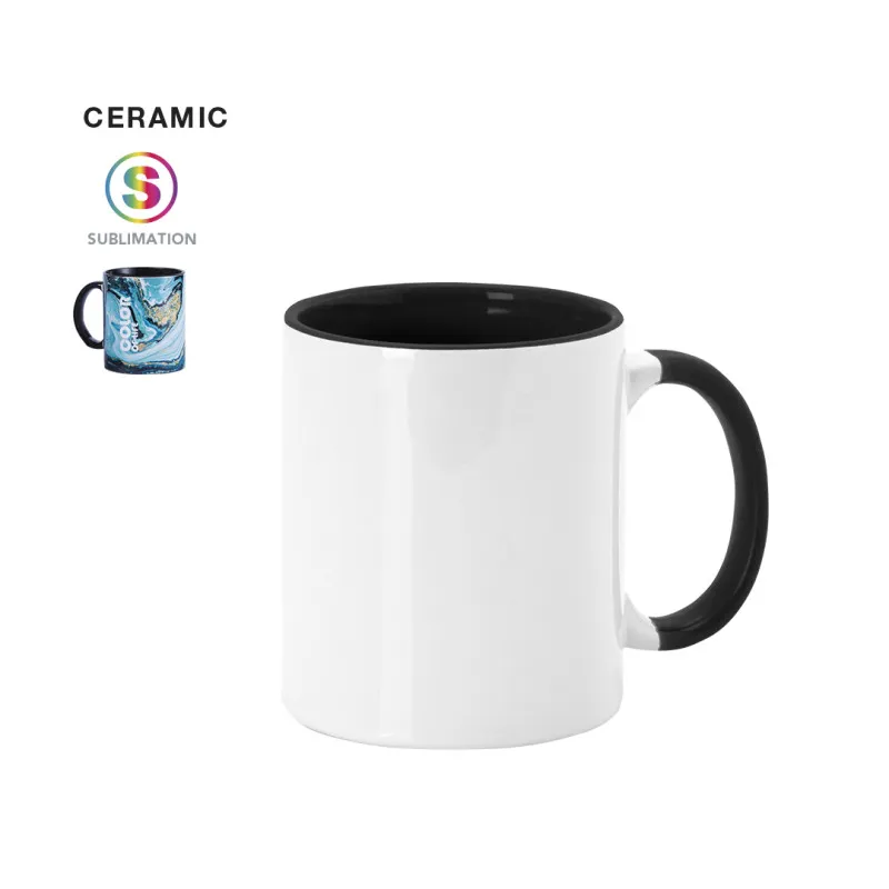 Mug bicolore en céramique personnalisé en sublimation