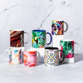Mug bicolore en céramique personnalisé en sublimation