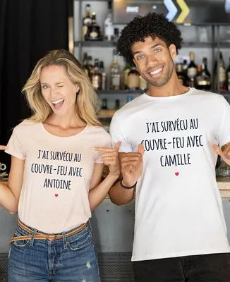 Mug J'ai survécu au couvre-feu personnalisé