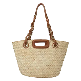 PANIER TRESSé EN RAPHIA M - MAJE pour FEMME | Printemps