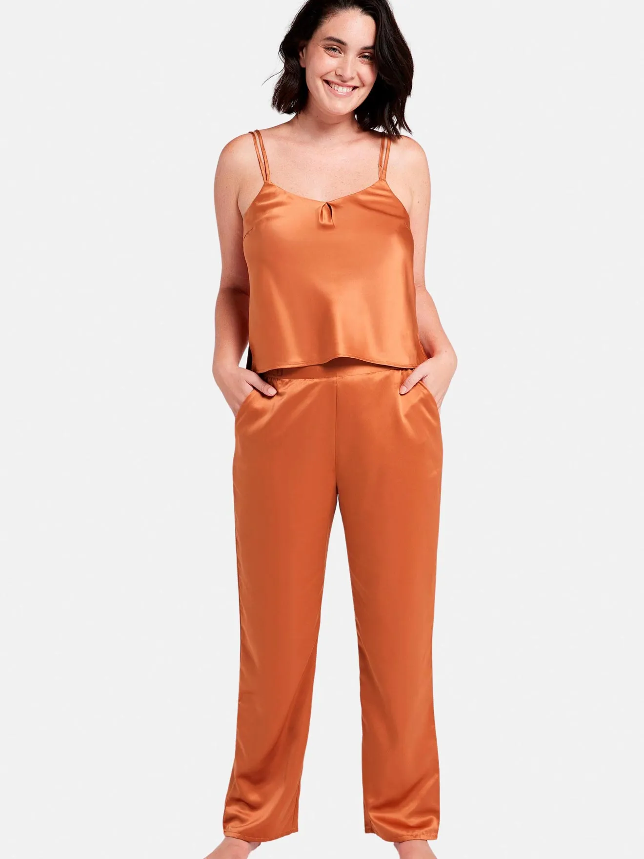 Pantalon en satin Glam Chic
